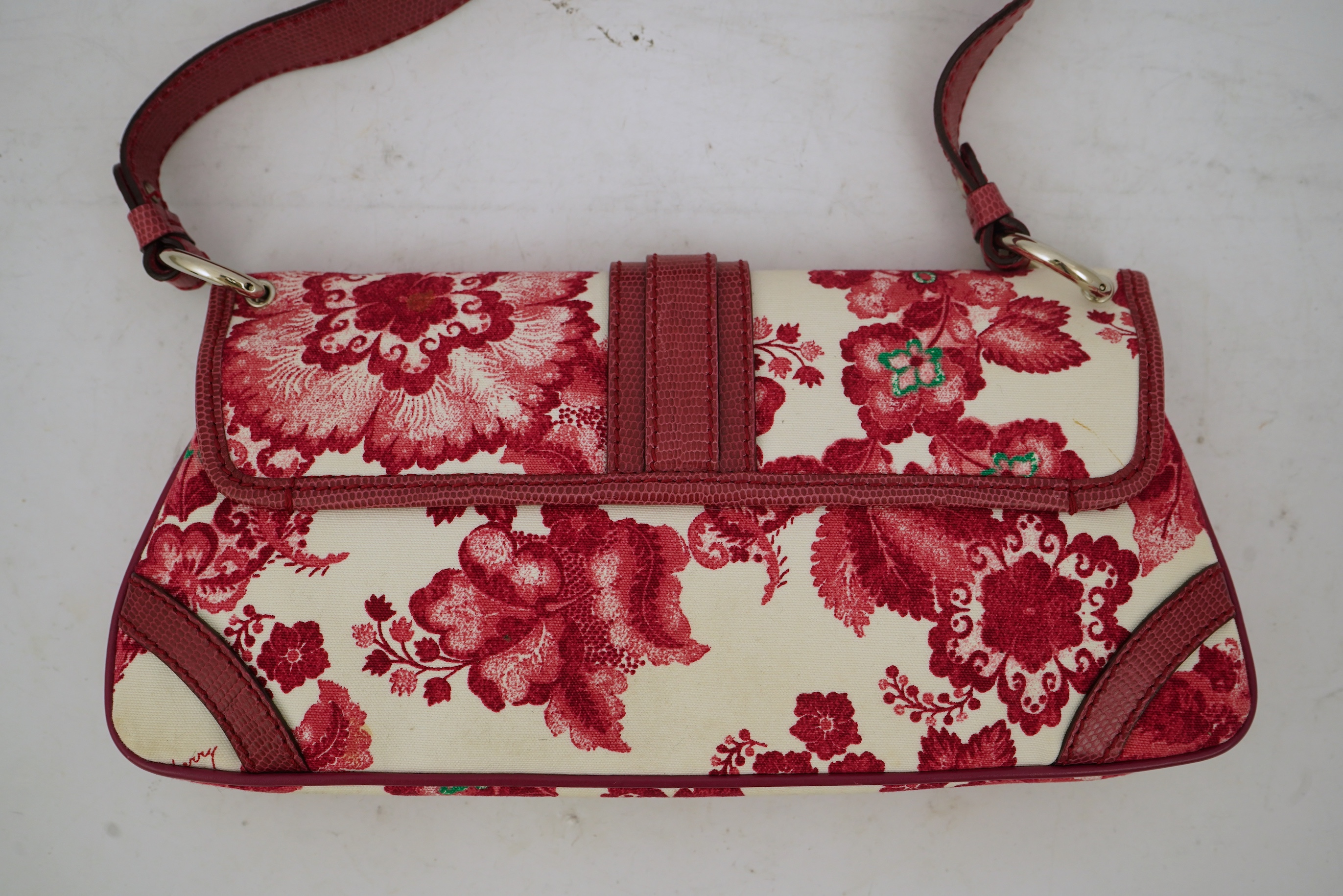 A Burberry floral handbag